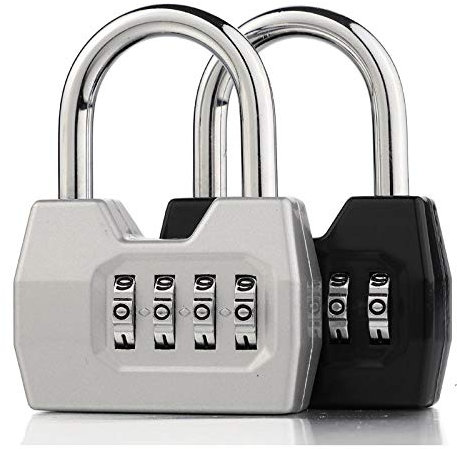 Zahlenschloss Vorhängeschloss/groß/Aufbewahrung Eisentür/Haustür/Tor/Schließfachschloss-schwarz