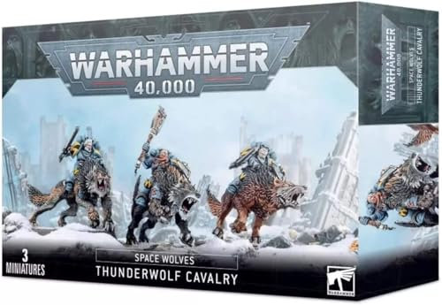 Games Workshop 99120101091 Space Wölfe Thunder Wolf Cavallerry Actionfigur, Mittel