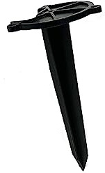 8 Seasons Design Accessoires Erdspieß aus Kunststoff, in der Farbe: Schwarz, Länge: 20 cm, 32481