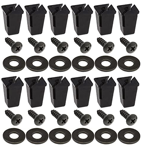 eMagTech Lot de 20 clips de fixation à vis, écrous de verrouillage, vis CZA4705L/RTC3744 pour passages de roues, panneaux de pare-chocs compatibles avec Land Mover Defender