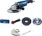 Bosch Professional Smerigliatrice angolare GWS 24-180 P (incl. impugnatura agg. anti-vibrazioni, flangia di montaggio, dado di serraggio, cuffia di protezione, chiave a due perni, confez. in cartone)