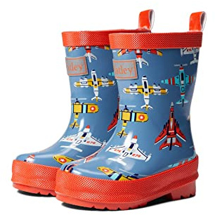 Hatley Boy's Printed Wellington Rain Boots, Flying Aircrafts, 4 Toddler