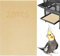 Lot de 20 feuilles de papier de gravier pour cage à oiseaux, 27.9x43.2 cm, papier de calcium spécial pour cage à oiseaux dans le sable de mer, papier de verre jaune clair pour perroquets, calopsittes