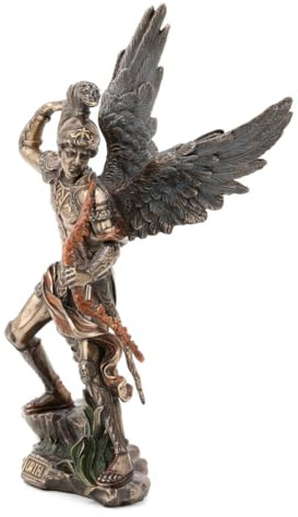 Figur Erzengel Uriel, Erzengel Kämpfer an der Seite St. Michel, H 22 cm