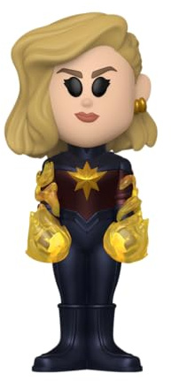 Funko Vinyl SODA: Marvel - Captain Marvel - 1/6 Odds for Rare Chase Variant - the Marvels - Collectable Vinyl Figure - Gift Idea - Official Merchandise - Toys for Kids & Adults - Movies Fans