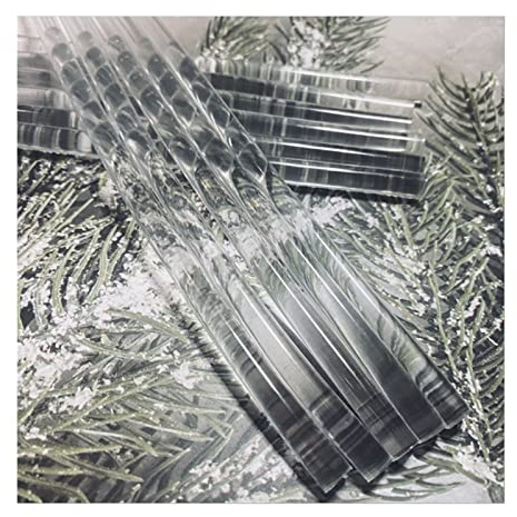 KIHENE 20Pcs 100% Transparent Hot Melt Glue Stick Lacquer Glue DIY Seal Wax Seal Envelope Decoration Easy To Use φ7mmx100mm