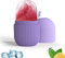 Ice Roller for Face and Eyes, Gua Sha Massage Face Roller Ice Mould, Reusable Facial Beauty Ice Roller Skin Care Tools for Brighten Skin, Eye Puffiness Treatment (Purple)
