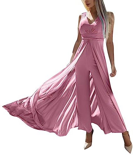 Damen Jumpsuit Sommer Kurz - Hosenanzug Romper, High Waist Arbeitshose, Mit Überwurf, Kleider Viskose, Mit Korsett, Coole Arbeitshosen, Kuscheliger Jumpsuit