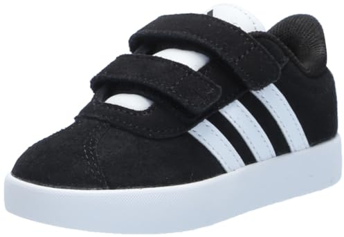 adidas VL Court 3.0 Unisex Baby Shoes, Black/White/White, 10.0 cm