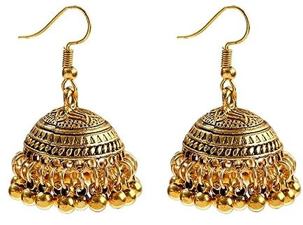 Gypsy Schmuck Vintage Indische Jhumka Glocke Quaste Ohrringe Ethnische Silber Farbe Baumeln Ohrringe Für Frauen