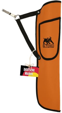 elToro Base² Seitenköcher Bogenschießen 50 cm | leichter Köcher für Rechtshänder und Linkshänder mit Zubehörtasche, Cordura, Gürtelclip