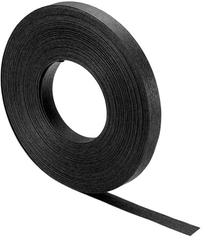 PATIKIL 21.9 Yards x 0.6 Papier Rattan Webrohr 12-fach Papier Rattan Flechtkorb Weben Zubehör für Basteln Rattan Gewebte Herstellung Schwarz