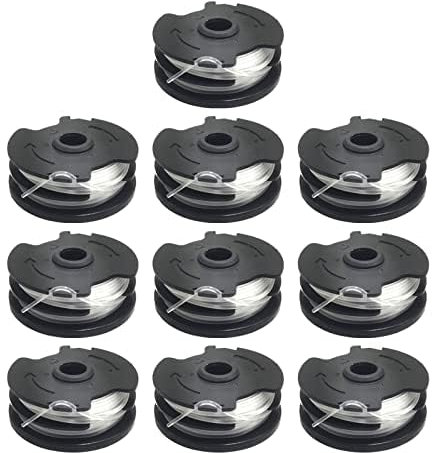 Bobina di filo di ricambio per decespugliatore Parkside, lunghezza 8,3 m, diametro 1,65 mm, per decespugliatore Parkside PRTA 20 Li C3 IAN351753 senza fili (10 bobine)