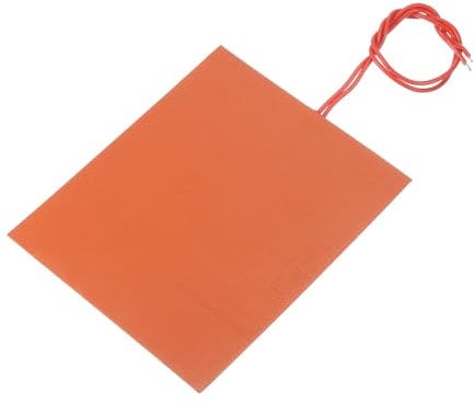 sourcing map Silicone Heating Pad, 12V 12W Heater Film Flexible Heating Plate 120mmx104mm Heater Mat for Constant Temperature