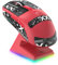 VGN GAMEPOWER Attack Shark X6 Superlight Ratón Gaming Inalámbrico, Estación de Carga, 49g Ultraligero Mouse Gaming G502, 26000DPI, PixArt PAW3395, 2.4G/Bluetooth/Cableado, Cinta Antideslizante, Rojo