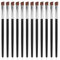 12 Stück Feine Abgeschrägte Flache Winkel Augenbrauen-Pinsel, Abgewinkelter Eyeliner-Pinsel, Fein Abgewinkelt, Weiche Fasern, 12.3CM Augen-Make-up-Werkzeug