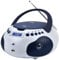 Majestic AH-265 Dab - Boom Box Portatile Radio Dab/Dab+/FM Stereo, Lettore CD/MP3, ingressi USB/AUX-in, BiancoBlu
