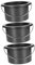 FRCOLOR 3 Pcs Hair Removal Wax Melting Container 300ml Wax Pot Insert for Black Non-stick Aluminum Bowl Random Color