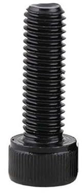 Muarted 1/2/10pcs M4 M5 M6 M8 M10 M12 M14 M16 Mano Sinistra Ruota Filettatura Nera 12.9 Grado Acciaio bullone Esagonale Vite a esagono Incassato(40mm,2pcs M10)