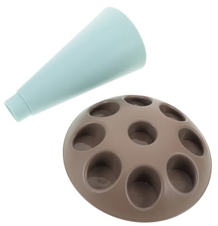 TOPBATHY Piping Bag Storage Holder and Icing Bag Stand Blue Baking Tool Organizer for and Nozzles Fondant and Gum Paste Flower Drying Rack for Cake Decorating