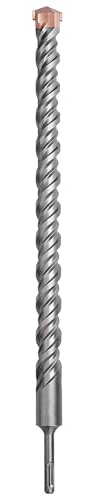 SDS Plus Steinbohrer, Bohrhammer, 40 x 500 mm, 1-9/16 x 19,7 (40 x 500 mm) | Betonbohrer für Ziegelzement, 1-1,4 x 43,7 x 50 cm