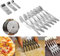 3/4/5/6/7 Wheel Pastry Cutter,Stainless Steel Pizza Slicer Multi-Round Dough Roller,Expandable Dough Cutter,Multi-Round Pastry Cutter Baking Cutter Roller Cookie Dough Cutter Divider,Kitchen Gadgets
