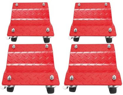 XNYXLPP Remorque Mover à 4 Roues Dolly Easy Furniture Movers for Car Voiture de Voiture Chaute Roue de Voiture