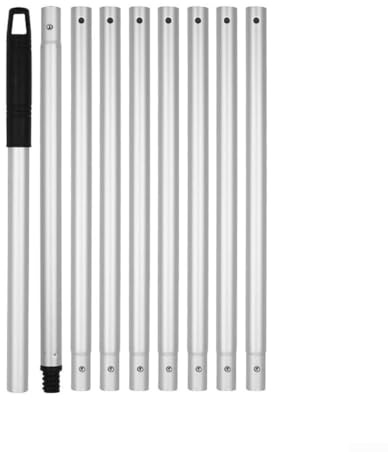 Aluminum Telescopic Extension Pole 12ft, 9 Sections for Reaching For High Ceilings and Windows