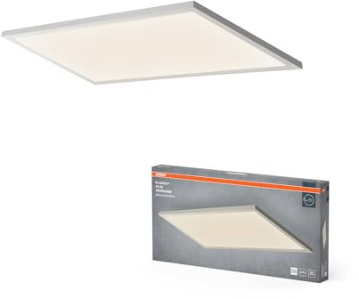 Osram Planon Plus Deckenleuchte in Weiß mit fortschrittlicher LED-Technik, 22 W, rechteckige Form (300 x 600 mm), neutralweiße Lichtfarbe bei 4000 K, Aluminium-Gehäuse, mattierter PMMA-Diffuser