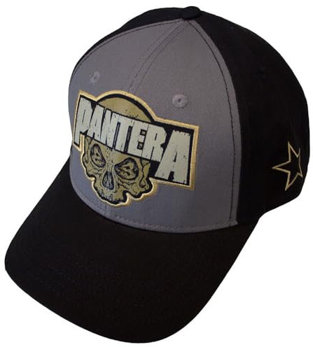 Rock Off officially licensed products Pantera Skull Band Logo Trucker Baseball Cap One Size Charcoal