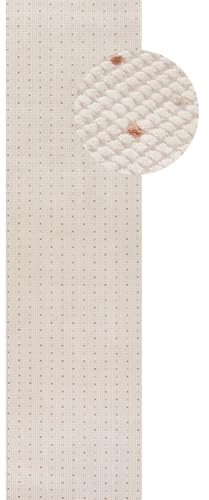 THE RUGS Carmel Modern Area Rug - Stain-Resistant, Non-Shedding, Durable Rugs for Bedroom and Hallway [ Dots Terra, 80x300 cm ]