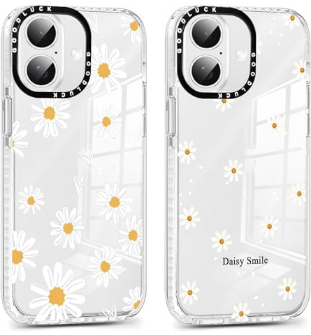 Xylota 2 Stück Transparent Handyhülle für iPhone 17 6,3 Hülle, Durchsichtig Case Muster Aesthetic Blumen Mädchen Frauen Schutzhülle, Weich Silikon TPU Bumper Stoßfeste Cover für iPhone 17,22