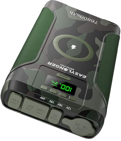 EASYLONGER ES720 PRO Akku 276.48Wh Akkupack | Tragbar Powerstation, Lithium-Ion Batterie