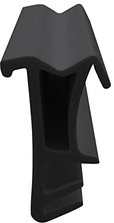 DIWARO. | Flügelfalzdichtung FF015 | schwarz | 5 Meter | TPE | Fensterdichtung für Holztüren und Holzfenster. Montage im Flügel oder im Blendrahmen - optimale Abdichtung