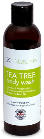 Tea Tree Oil Antifungal Vegan Shower Gel, Body Wash and Natural Soap that Relieves Acne, Eczema, Jock Itch, Nail Fungus & Athlete’s Foot Cleanses and Soothes Dry Itchy Skin