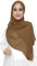 Lina & Lily Damen Muslim Premium Chiffon Hijab Kopftuch Schal aus Leicht Stoff (Kaffee Braun)