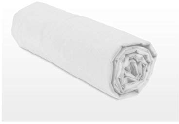 Home Linge Passion – Drap Housse 100% Coton – 57 Fils/cm² – Taille 90x190 cm – Blanc –Bonnet 25 cm – Tissage serré – Doux, Respirant, Lavable