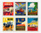 WallBUddy Set of 6 Car Racing Grand Prix Posters F1 Poster Formula 1 poster Car racing Print Motor Racing Poster 1930, 1936, 1937, 1952, 1966, 1970 (21cm x 30cm)