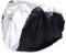 SACONELL Bike Cover for 2 Bikes, Black with Silver Edges Bicycle Cover All Weather, Bicycle Cover Waterproof for Outside Storage Dust Resistant UV Protection