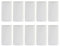 10PCS 15ml/0.5oz Empty Refill Plastic Oval Deodorant Containers Lip Gloss Balm Lipstick Tubes Crayon Chapstick Sample Packing Vials Holder Bottles DIY Beauty Tool (White)
