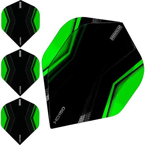 abcdarts Unisex – Erwachsene Pentathlon Hd150 Xwing Dart Flights, Grün, Klassische EU