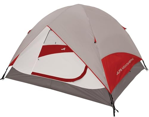 ALPS Mountaineering Meramac 4-Person Tent, Gray/Red