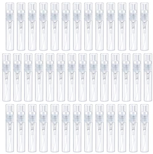 40 Mini Refillable Perfume Atomiser Spray Bottles - 3 ml Capacity for Travel & Liquid Perfume