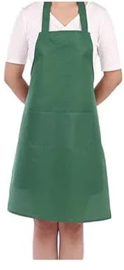 WS Accessories 2 Pocket Apron 60x70cm - Ideal for kitchen, home and garden use [Dark Green]