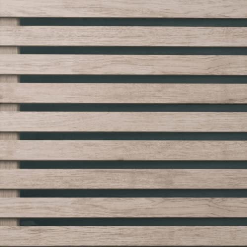 Full Roll Dark Wood Slat Effect Wallpaper Brown Modern Contemporary