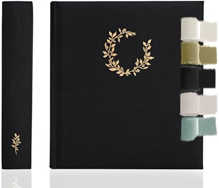 La Lente Premium Scrapbook Album - Fotoalbum mit Schreibfläche - 100 Seiten für mehrere Größen 4x6, 5x7, 6x8, 8x10 - Für 500 Fotos - Hochzeit, Baby, Reise & Familienerinnerungen
