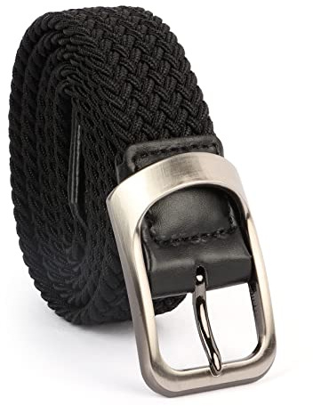 Beaface Elastic Belts for Men - Braided Woven Belts for Jeans, Shorts, Trousers - Casual
