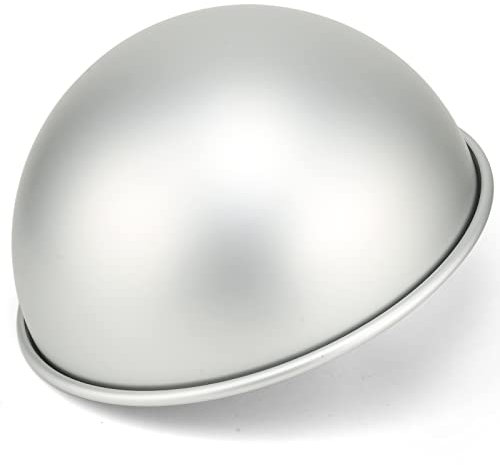25,4 cm große Kuppel-Kuchenform, Fußball-Kuchenform, Halbkugel-Kuchenform, DIY-3D-Fußball-Geburtstagskuchenform, Aluminium-Kuchenform, antihaftbeschichtetes Backwerkzeug (25,4 cm)