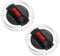 YINETTECH 1 Pair Helmet Shield Lock Motorcycle Helmet Visor Clip Lenses Rotate Switch Compatible with LS2 Helmet Lens FF370 FF396 FF394 FF358 FF386 FF387 FF310 OF569 OF578