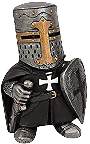 Nain de jardin, chevalier gothique, gardien, chevalier médiéval, miniature, chevalier européen, statue de jardin, sculpture en résine étanche, décoration de jardin, pour maison, cour, pelouse, jardin